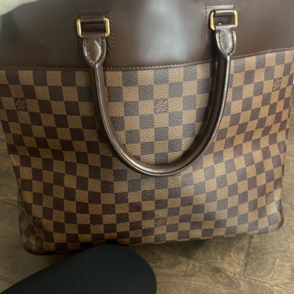 Authentic Louis Vuitton Damier Ebene Greenwich Travel Bag Great Condition